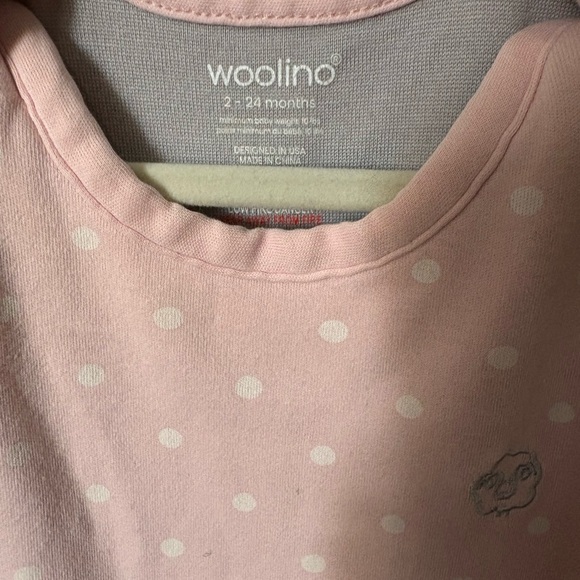 Soft Pink Polka Dot Kids Sleep Sack - Picture 3 of 4